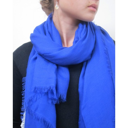 blue scarf